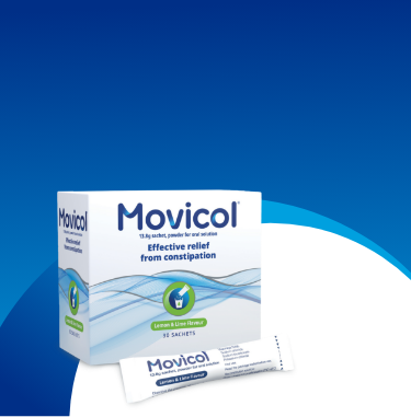 Banner image of  Movicol packshot effective constipation relief 